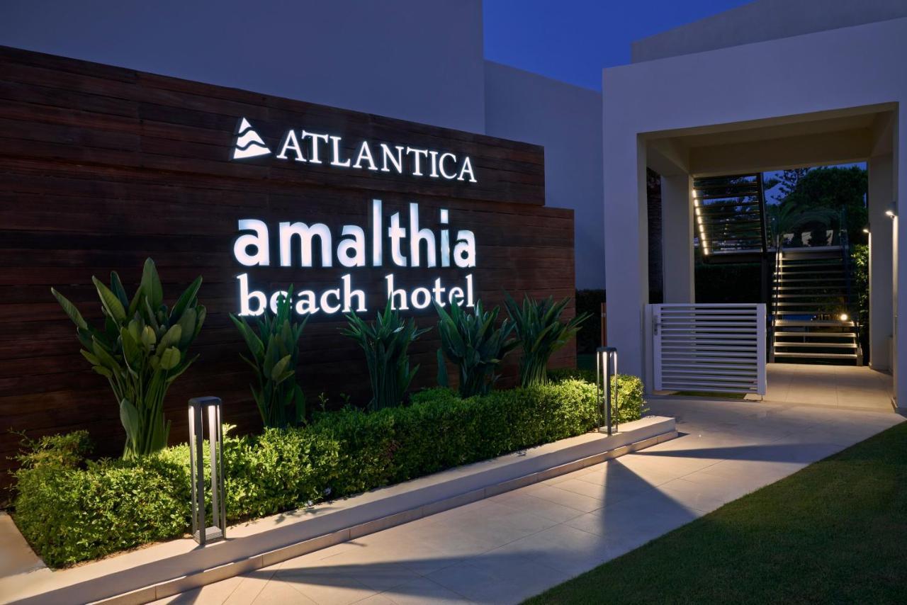 Atlantica Amalthia Beach Hotel - Adults Only Agia Marina Esterno foto